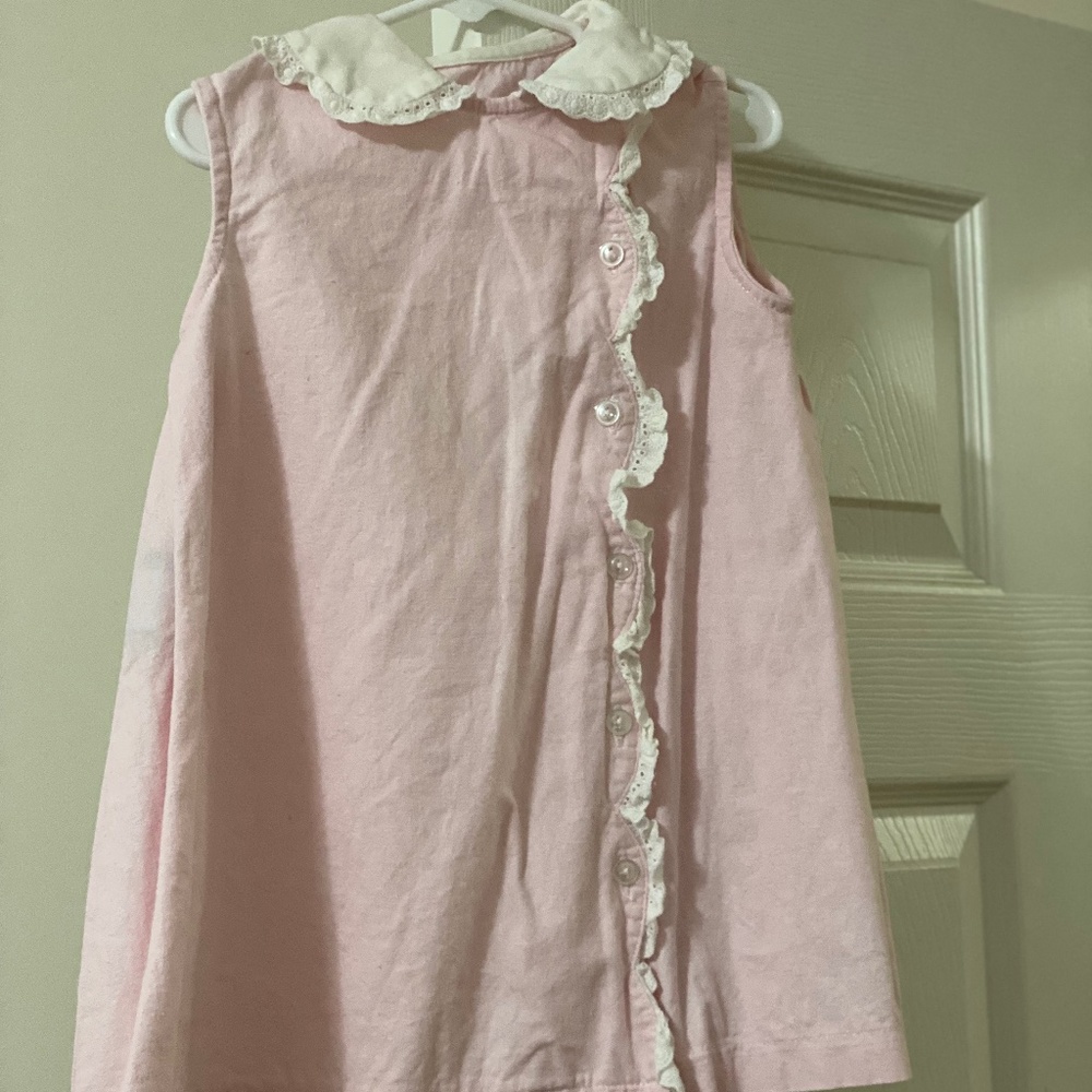 Anvy Kids Girls Linen & Cotton Dress Size 4T